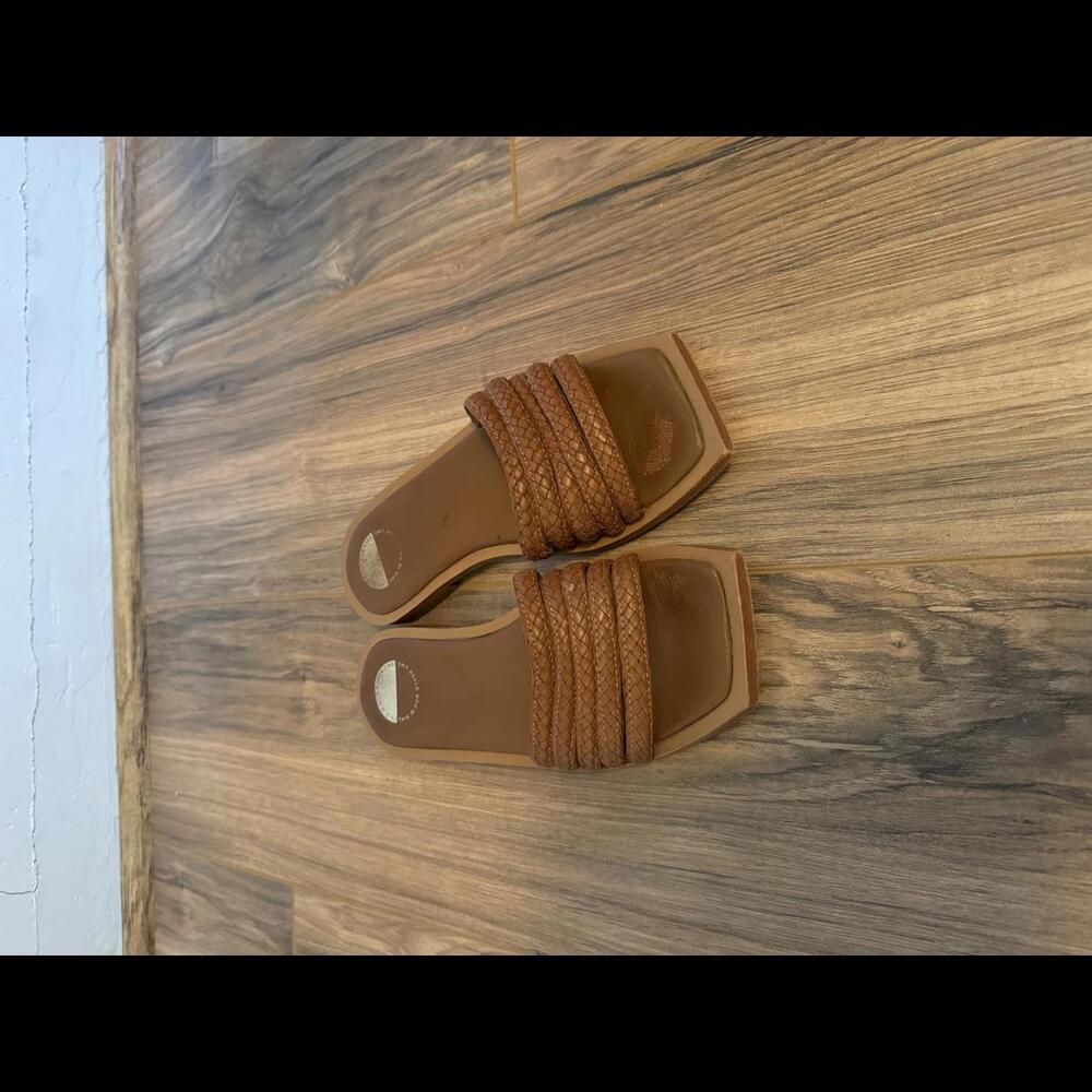 Brown Braided Rope Sandals 36
